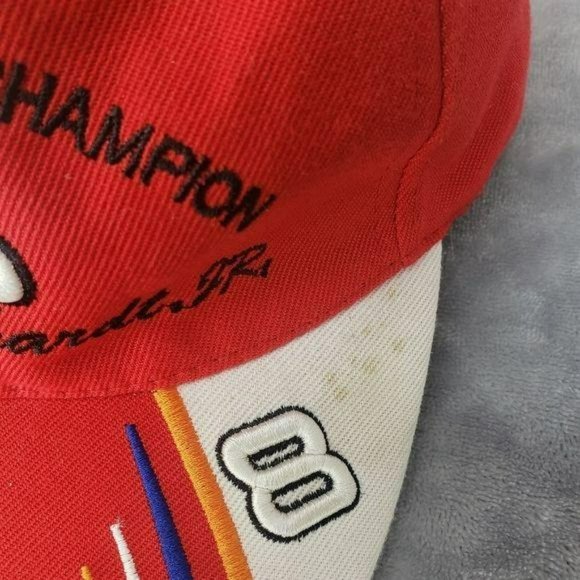 NASCAR‎ Racing #8 Dale Earnhardt Jr Hat Red strapback Baseball Trucker Cap - Picture 2 of 9